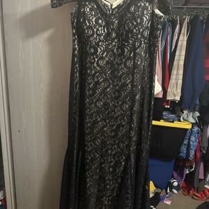 Elegant Black Lace Dress